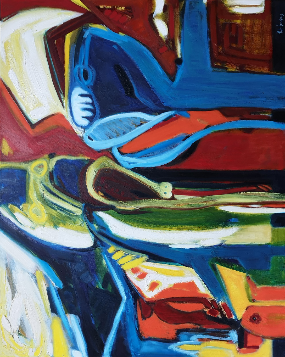 80X100 Cm. A Closer Look At The World Behind